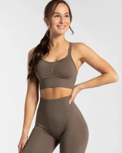 TEVEO Sports Bras*Timeless Scrunch Bh "Taupe"
