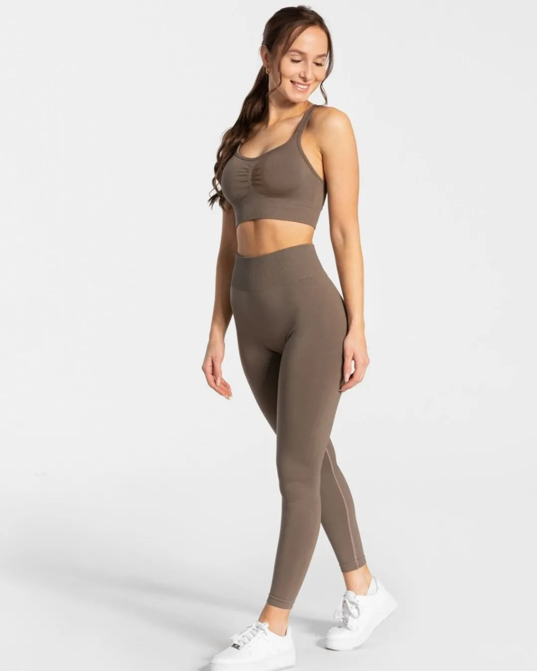 TEVEO Sports Bras*Timeless Scrunch Bh "Taupe"
