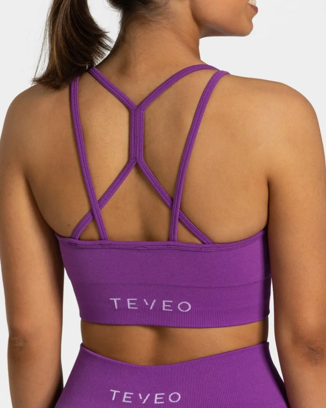 TEVEO Sports Bras*Timeless Scrunch Bh "Violett"