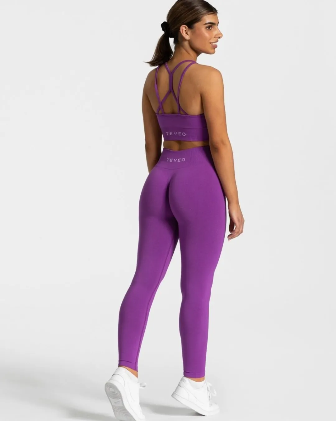 TEVEO Sports Bras*Timeless Scrunch Bh "Violett"