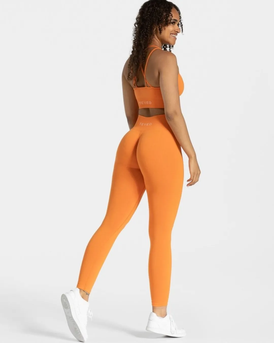 TEVEO Leggings & Pants*Timeless Scrunch Leggings "Orange"