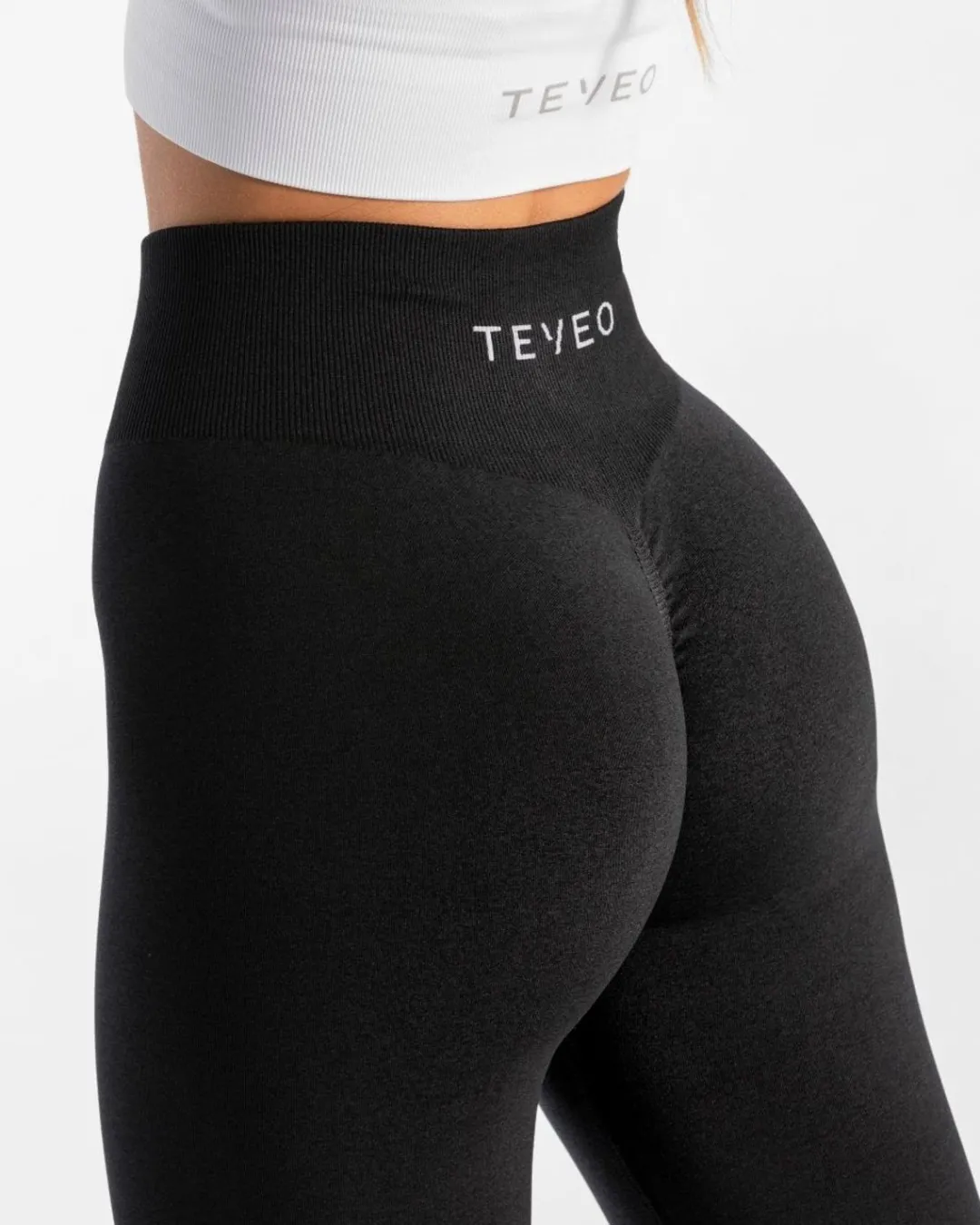 TEVEO Leggings & Pants*Timeless Scrunch Leggings "Schwarz"