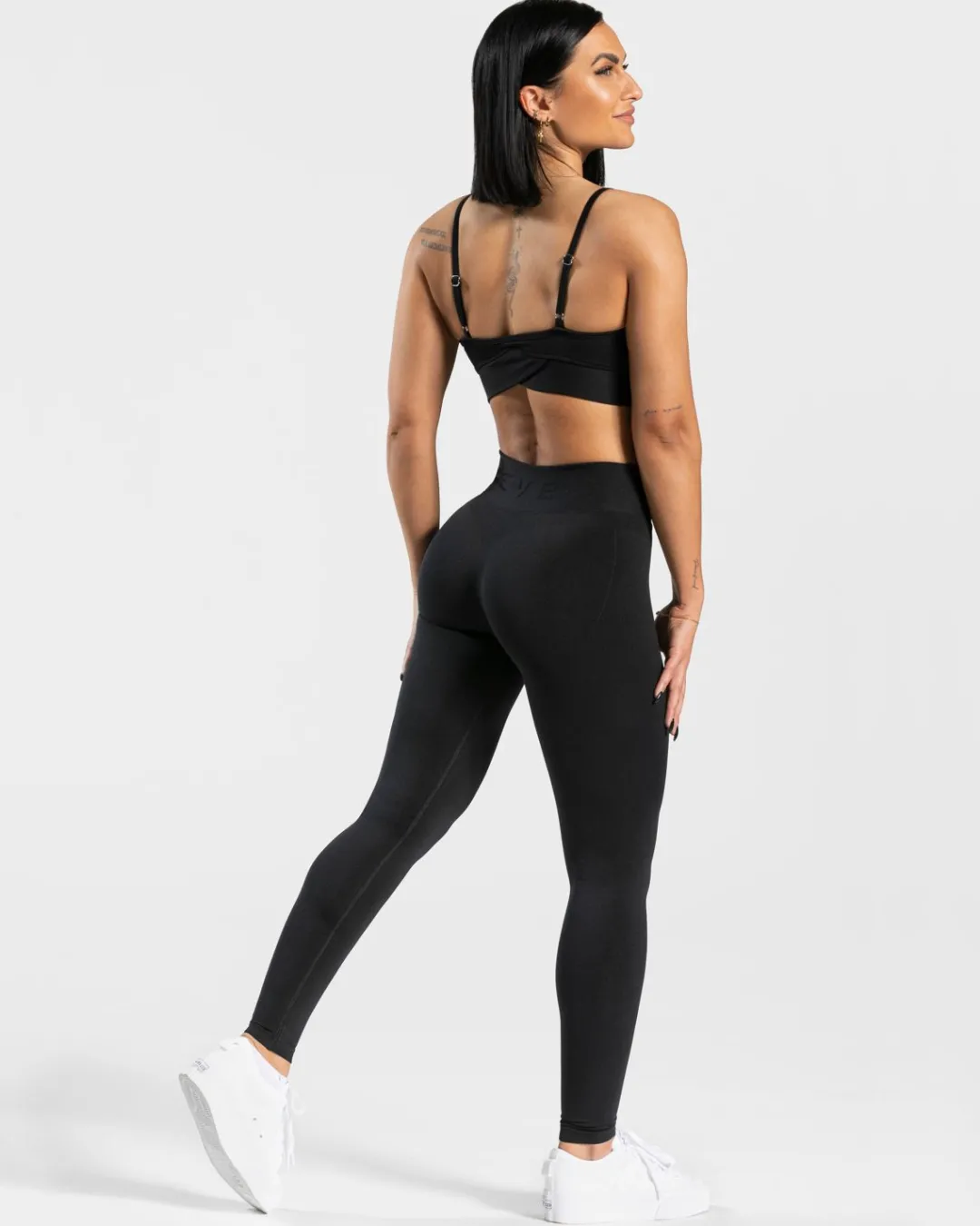 TEVEO Leggings & Pants*V-Shape Leggings "Schwarz"