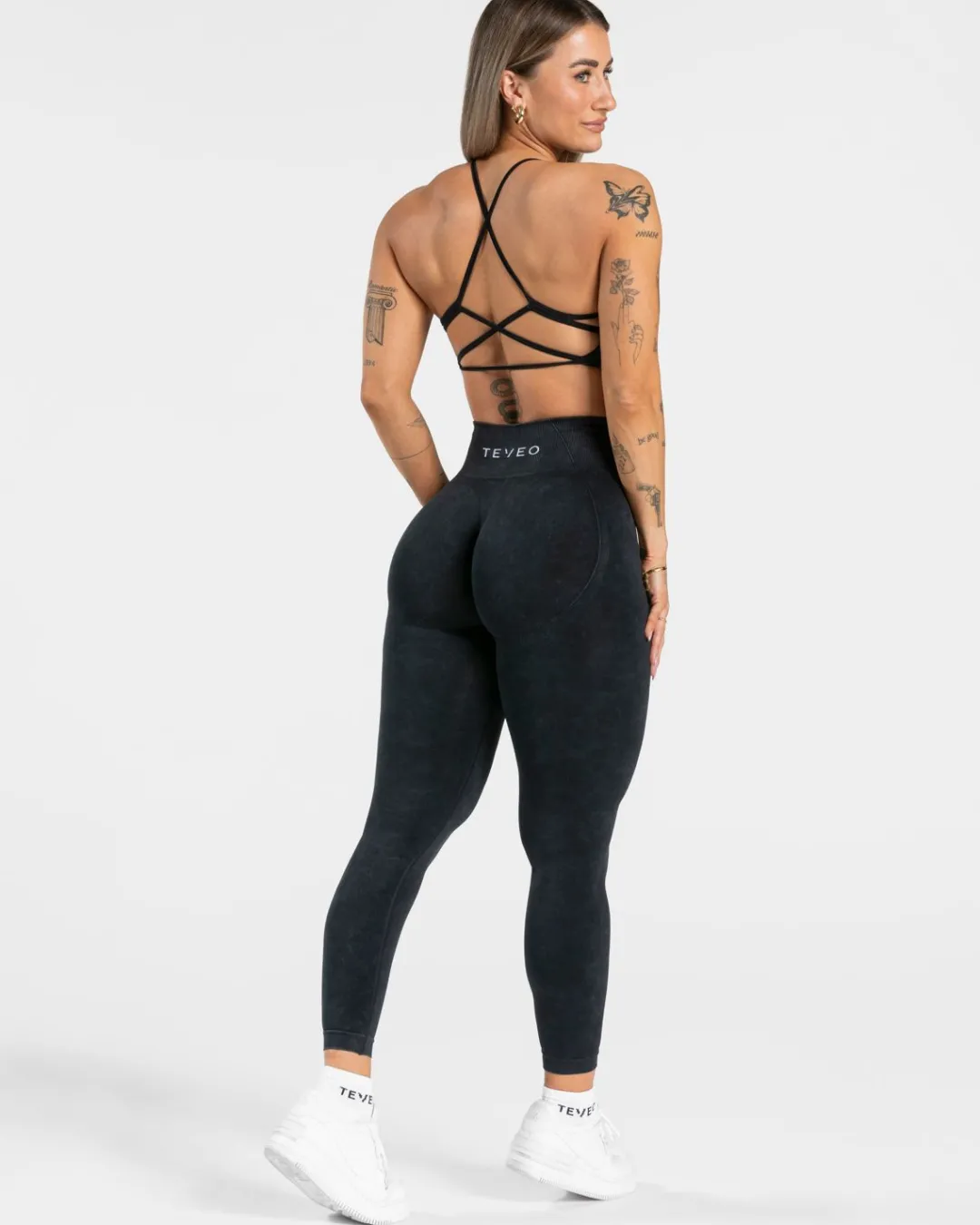 TEVEO Leggings & Pants*Acid Covert Scrunch Leggings "Schwarz"