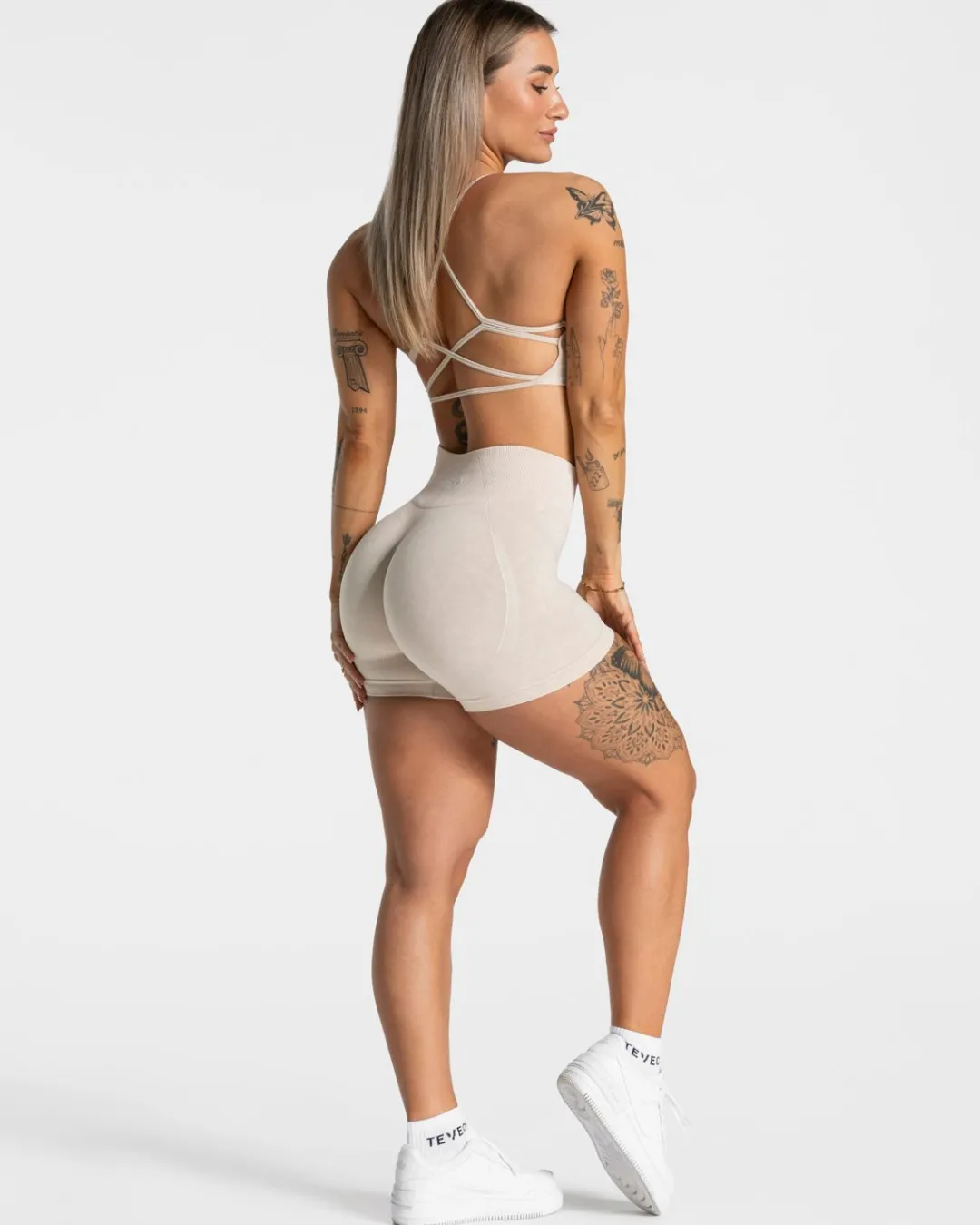 TEVEO Shorts*Acid Covert Scrunch Short "Sand"