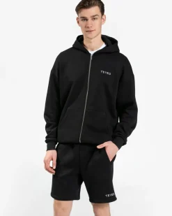 TEVEO Hoodies & Sweat Jackets*Arrival Oversized Zip Hoodie "Schwarz"