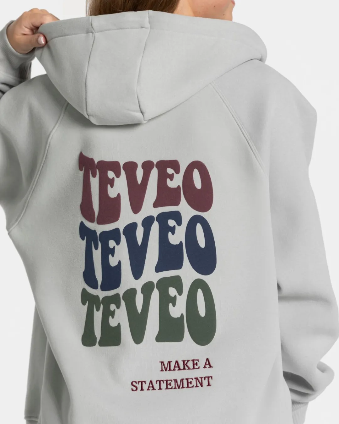 TEVEO Hoodies & Jackets*Candy Oversized Jacke "Hellgrau"