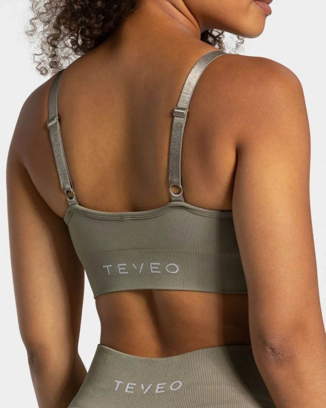 TEVEO Sports Bras*Charming Scrunch Bh "Khaki"