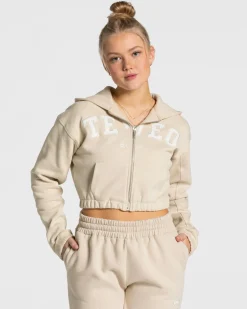TEVEO Hoodies & Jackets*College Zip Hoodie "Beige"