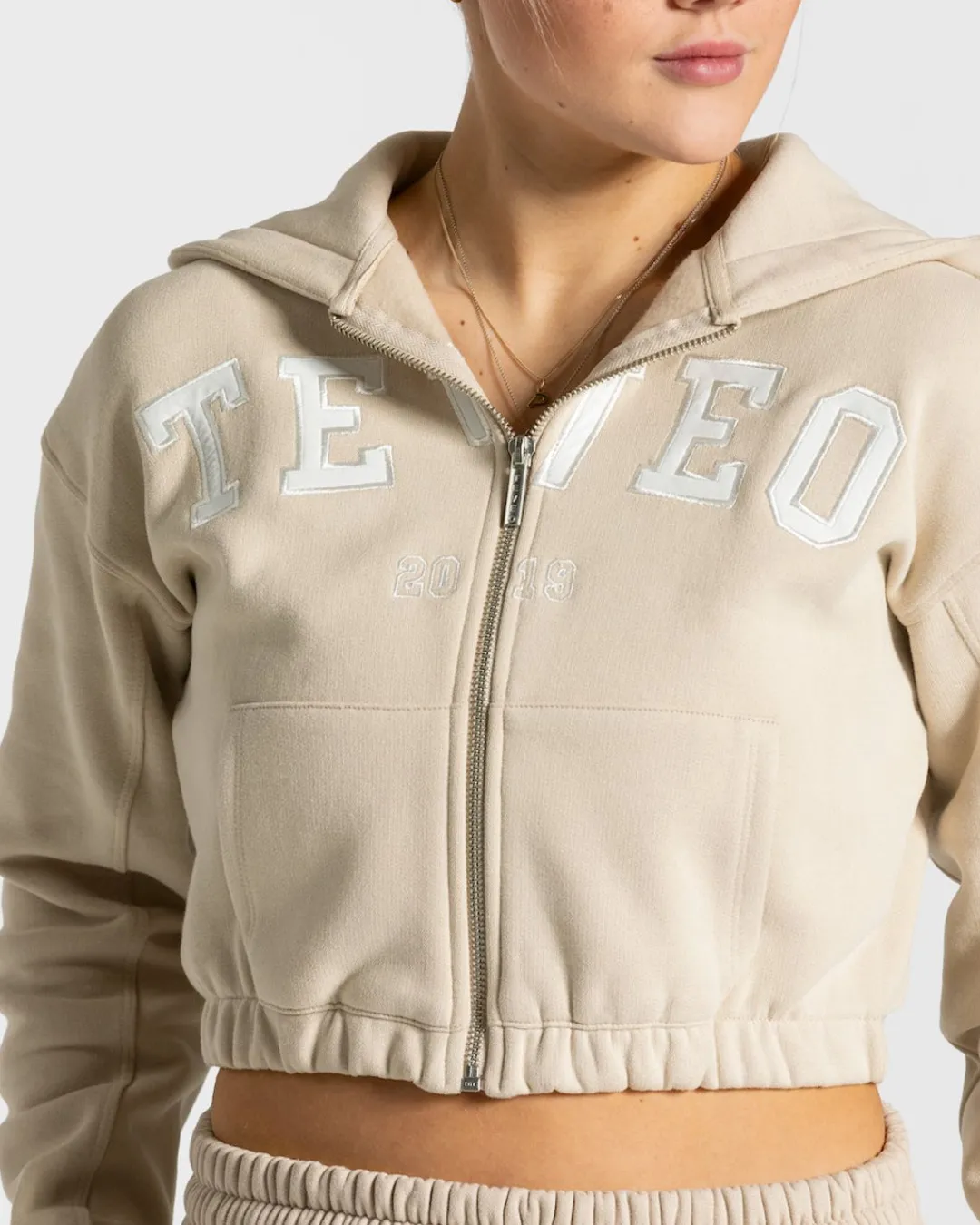 TEVEO Hoodies & Jackets*College Zip Hoodie "Beige"