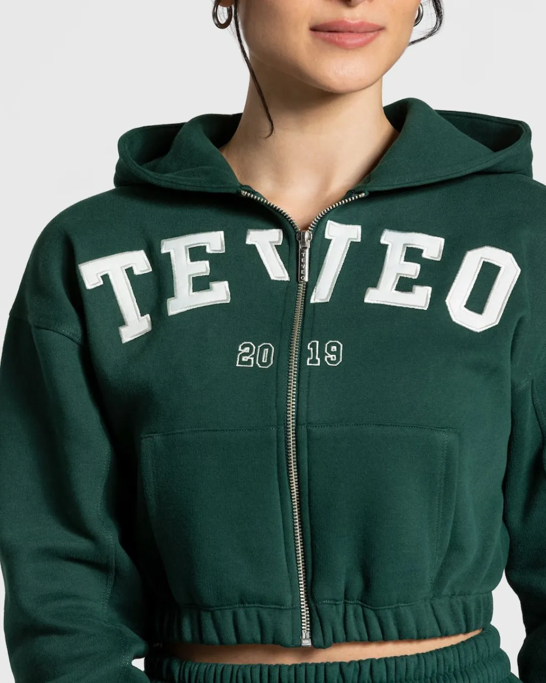 TEVEO Hoodies & Jackets*College Zip Hoodie "Dunkelgrun"