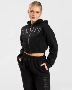 TEVEO Hoodies & Jackets*College Zip Hoodie "Schwarz"
