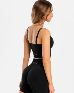TEVEO Sports Bras*Damen Essential V-Top | Schwarz |