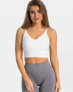 TEVEO Sports Bras*Damen Essential V-Top | Weis |
