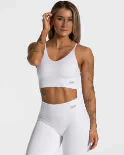 TEVEO Sports Bras*Elegant Cross Top "Weis"
