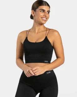 TEVEO Sports Bras*Elegant Strap Top "Schwarz"
