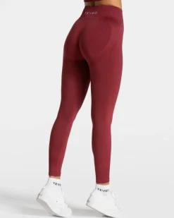 TEVEO Leggings & Pants*Elevate Leggings "Weinrot"