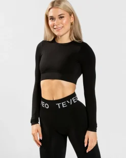 TEVEO Longsleeves*Everyday Cut Out Longsleeve "Schwarz"