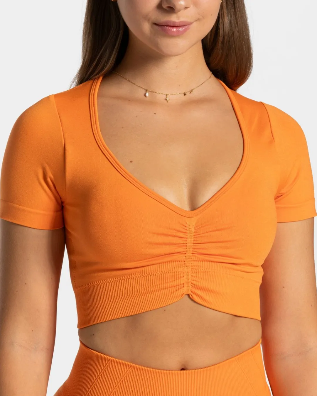 TEVEO Tops*Focus Crop Top "Orange"