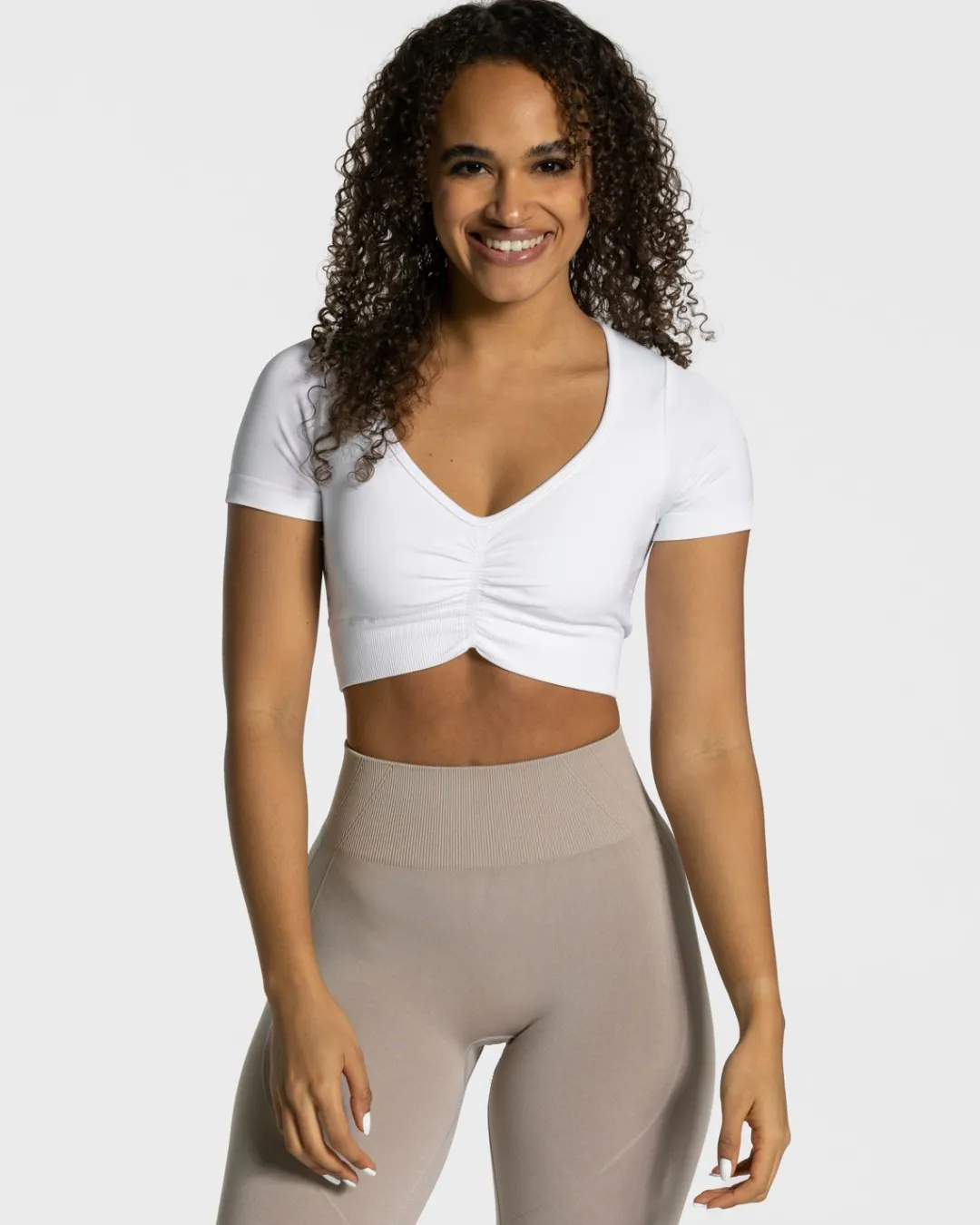 TEVEO Tops*Focus Crop Top "Weis"
