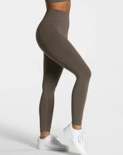 TEVEO Leggings & Pants*Focus Scrunch Leggings "Taupe"