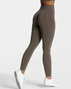 TEVEO Leggings & Pants*Focus Scrunch Leggings "Taupe"