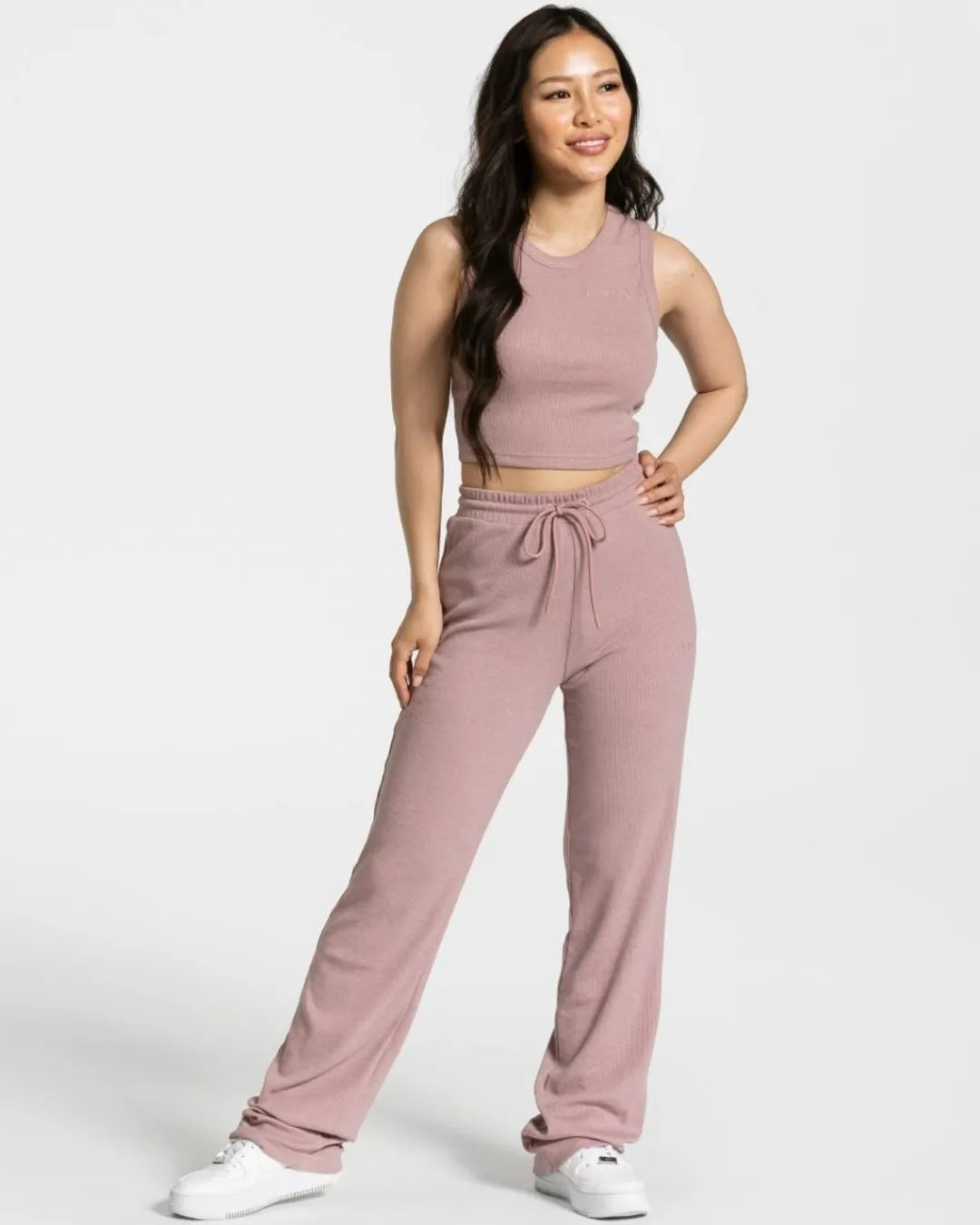 TEVEO Tops*Lounge Crop Top "Altrosa"