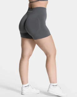 TEVEO Shorts*Pure Covert Scrunch Short "Graphit"