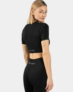 TEVEO Tops*Sensation Crop Top "Schwarz"