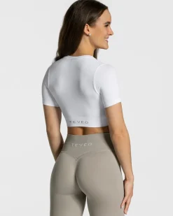 TEVEO Tops*Sensation Crop Top "Weis"