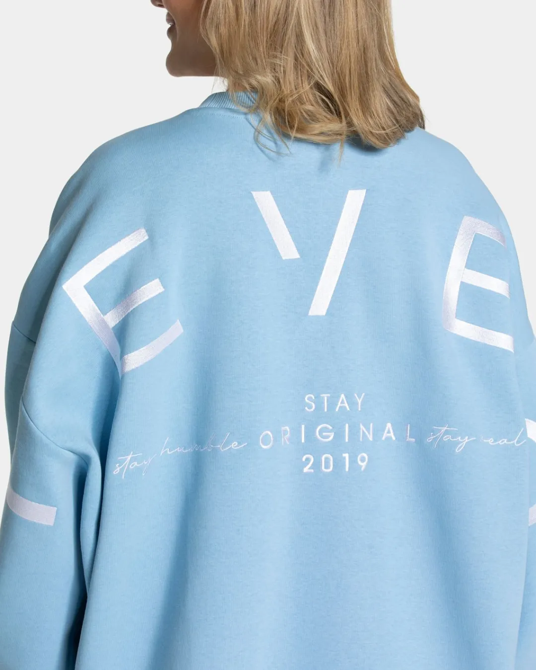 TEVEO Hoodies & Jackets*Signature Oversized Sweater "Ice Blue"