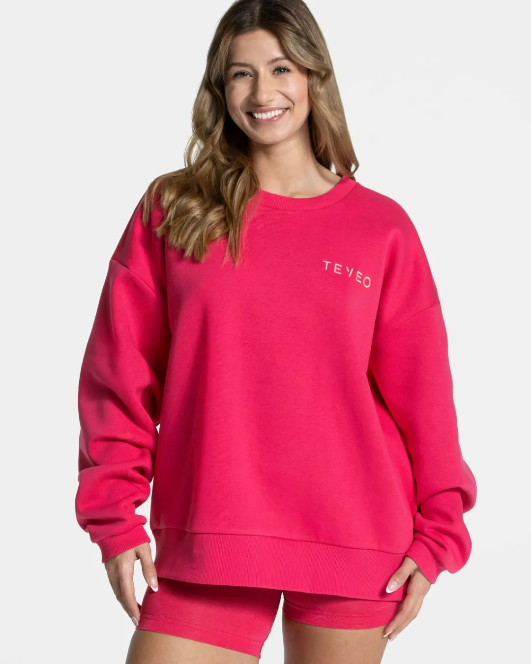 TEVEO Hoodies & Jackets*Signature Oversized Sweater "Berry"