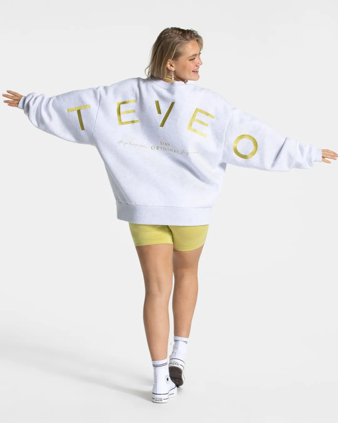 TEVEO Hoodies & Jackets*Signature Oversized Sweater "Lime"