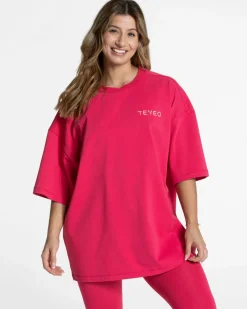 TEVEO T-Shirts*Signature Oversized T-Shirt "Berry"