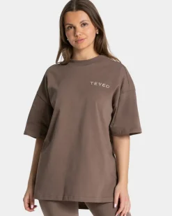 TEVEO T-Shirts*Signature Oversized T-Shirt "Mokka"
