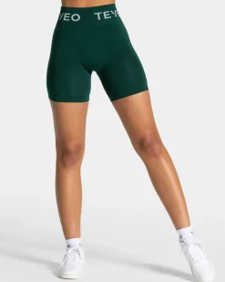 TEVEO Shorts*Signature Scrunch Short "Dunkelgrun"