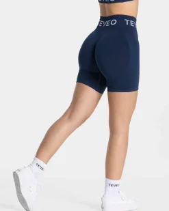 TEVEO Shorts*Signature Scrunch Short "Dunkelblau"