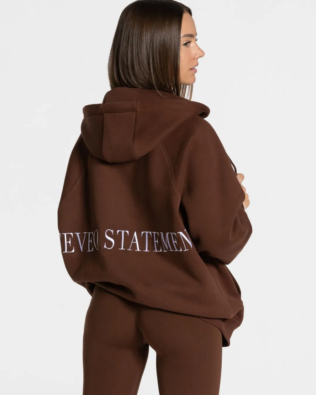 TEVEO Hoodies & Jackets*Statement Oversized Jacke "Kaffee"