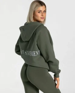 TEVEO Hoodies & Jackets*Statement Oversized Jacke "Khaki"