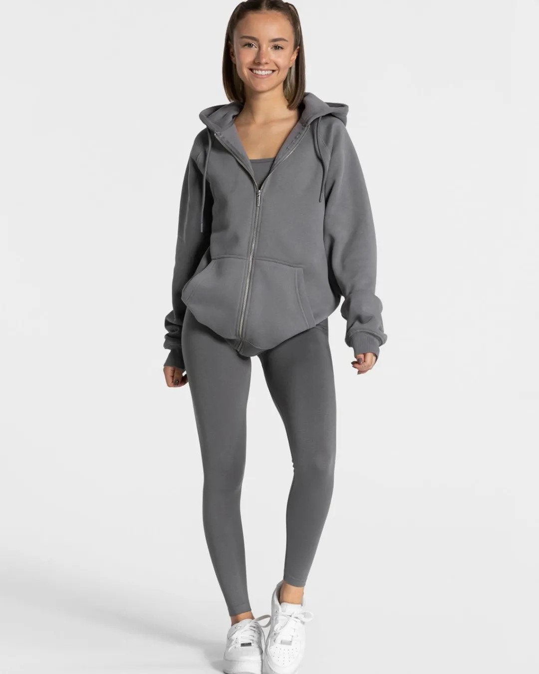TEVEO Hoodies & Jackets*Statement Oversized Jacke "Graphit"