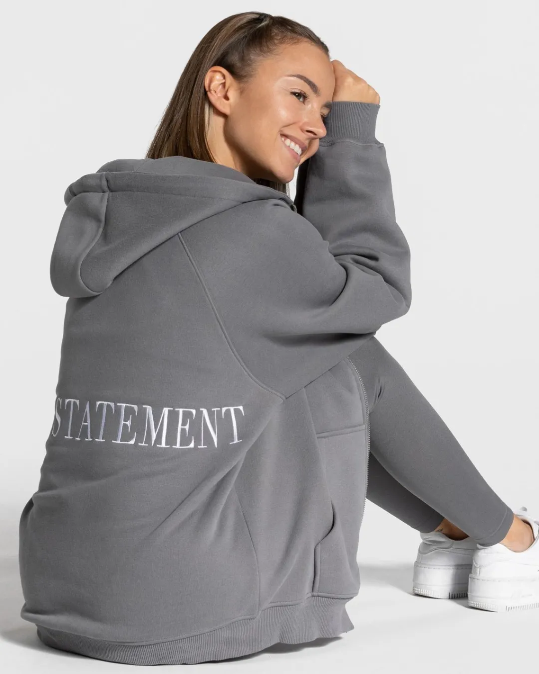 TEVEO Hoodies & Jackets*Statement Oversized Jacke "Graphit"