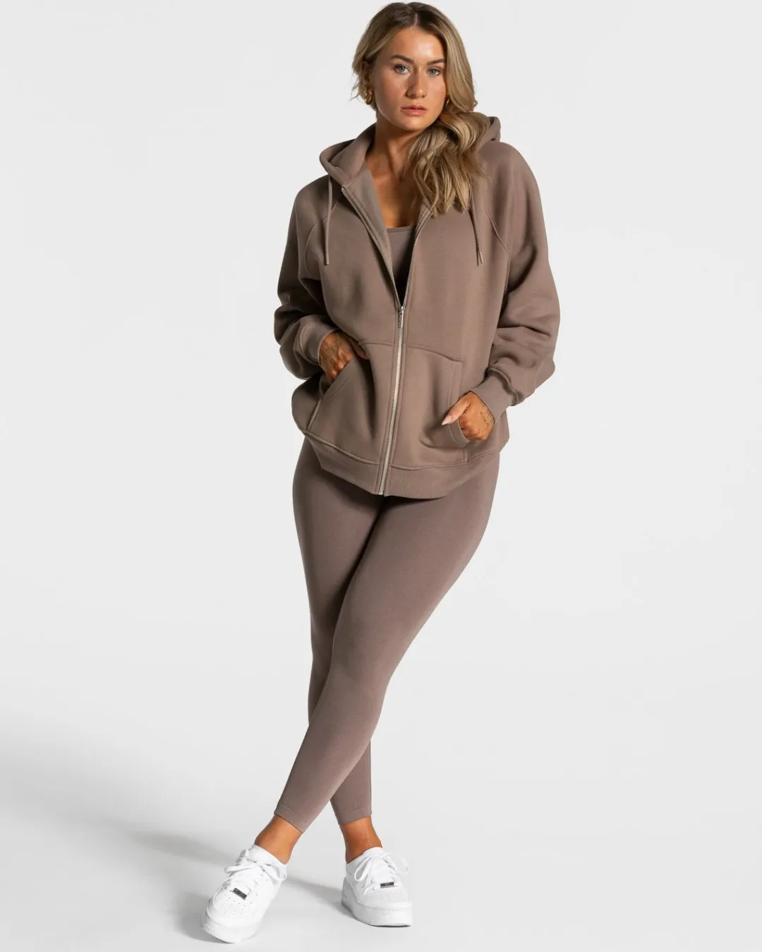 TEVEO Hoodies & Jackets*Statement Oversized Jacke "Mokka"