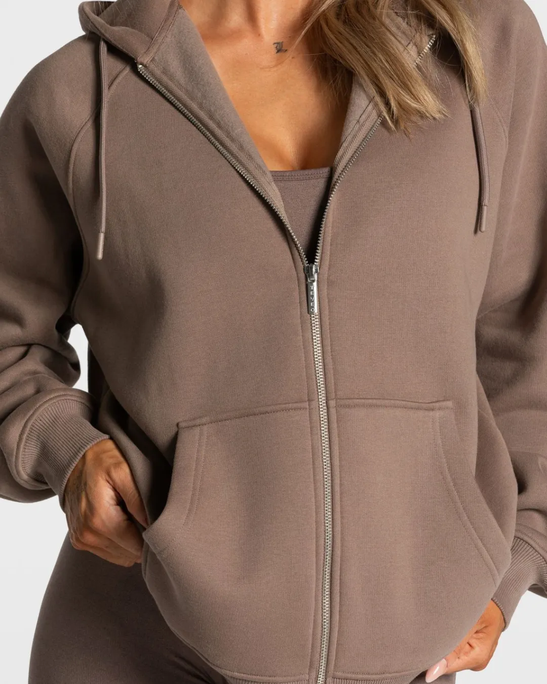 TEVEO Hoodies & Jackets*Statement Oversized Jacke "Mokka"
