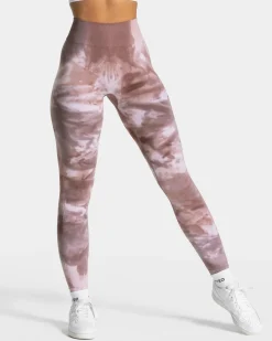 TEVEO Leggings & Pants*Tie Dye Scrunch Leggings "Earth"