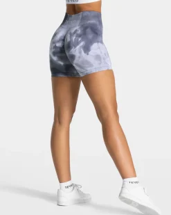 TEVEO Shorts*Tie Dye Scrunch Short "Stormy"