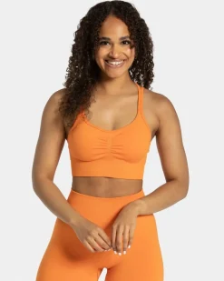 TEVEO Sports Bras*Timeless Scrunch Bh "Orange"