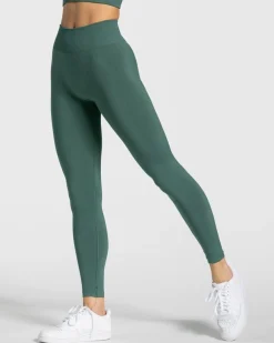 TEVEO Leggings & Pants*Timeless Scrunch Leggings "Dunkelgrun"