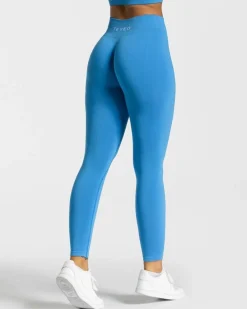 TEVEO Leggings & Pants*Timeless Scrunch Leggings "Sommerblau"