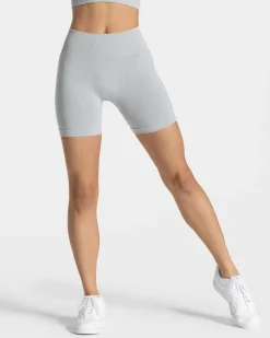 TEVEO Shorts*Timeless Scrunch Short "Hellgrau"