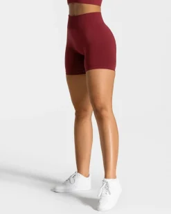 TEVEO Shorts*Timeless Scrunch Short "Weinrot"